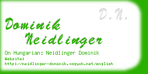 dominik neidlinger business card